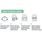 KN95 5-Ply Black Face Masks, 50 Pack