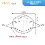 KN95 Disposable Face Masks - 10 Pack, Black