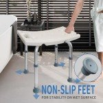 DEZOON Adjustable Shower Chair for Seniors and Disabled