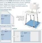 Adjustable Spa Bathtub Shower Chair Bench