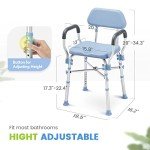 Heavy Duty Padded Shower Chair for Elderly