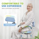 Heavy Duty Padded Shower Chair for Elderly
