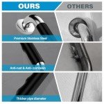 2 Pack 12" Anti-Slip Grab Bars for Bathrooms