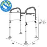 Vaunn Adjustable Toilet Safety Grab Bar