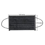 MTYX 3-Ply Black Disposable Face Masks 50PCS