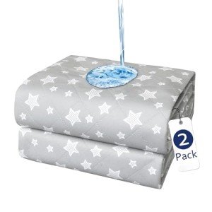 Waterproof Bed Pads Washable, Absorbent Chuck Pads Non Slip for Incontinence, Washable Pee Pads for Dogs, Waterproof Mattress Protector for Seniors, Bedwetting Kids, Hospitals, Pets, 34"x36" 2 Pack