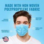 USA-Made 3-Layer ASTM Level 3 Masks, 50 Pack