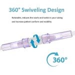 CINOCA 5PCS 360° Oxygen Tubing Swivel Connectors