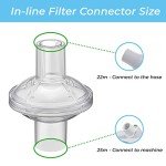 Universal Fit Inline Filter Pack for CPAP/BiPAP