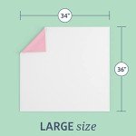 Medline - MDTR1227073AZ Softnit 300 Washable Underpads, Pack of 4 Large Bed Pads, 34" x 36", For use as incontinence bed pads, reusable pet pads, great for dogs, cats, and bunny