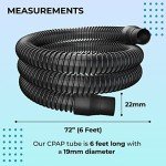 PurePap 72” Flexible CPAP Tubing - Black