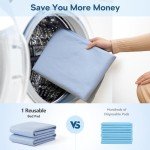 Incontinence Bed Pads Washable Waterproof 36"x38" 4 Packs, Heavy Absorbency Bed Wetting Underpads Bed Pee Pads for Adults, Kids, Elderly, Pets, Waterproof Protective Pad for Bed, Couch, Sofa