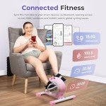 Pink Under Desk Mini Pedal Exerciser Bike
