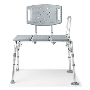 Medline Lightweight Tub Transfer Bench with Anti-Slip Feet
