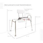 Pro-Slide Bathtub Transfer Bench and Shower Chair