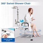 Adjustable Tub Transfer Bench with Swivel Seat