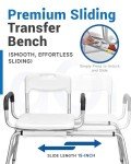 Sangohe 360° Swivel Shower Chair & Transfer Bench