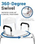 Sangohe 360° Swivel Shower Chair & Transfer Bench