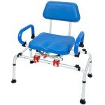 iLIVING Adjustable Rotating Shower Chair for Seniors