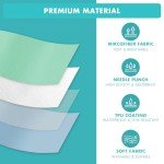 Washable Underpads, 36" x 54", 3 Pack - Heavy Absorbency Reusable Bedwetting Incontinence Pads for Kids, Adults, Elderly, and Pets - Waterproof Protective Pad for Bed, Couch, Sofa, Floor