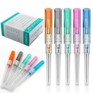 Mixed Catheter Piercing Needles - 50 Pcs Set