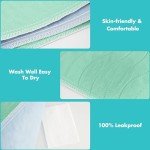Washable Underpads, 36" x 54", 3 Pack - Heavy Absorbency Reusable Bedwetting Incontinence Pads for Kids, Adults, Elderly, and Pets - Waterproof Protective Pad for Bed, Couch, Sofa, Floor