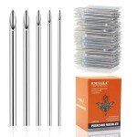 Mixed Stainless Steel Piercing Needles - 100pcs