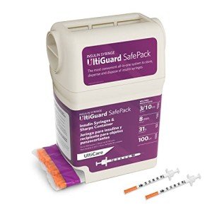 UltiGuard Safe Pack: Insulin Syringes & Container