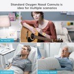 7ft Green Oxygen Nasal Cannulas - 4 Pack