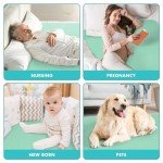 Washable Underpads, 36" x 54", 3 Pack - Heavy Absorbency Reusable Bedwetting Incontinence Pads for Kids, Adults, Elderly, and Pets - Waterproof Protective Pad for Bed, Couch, Sofa, Floor