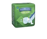 Medline FitRight OptiFit Ultra Adult Briefs, Incontinence Diapers with Tabs, Heavy Absorbency, Large, 44 to 56", 20 Count