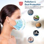 HDFK Disposable 3-Ply Face Masks for Adults, 50 Pack