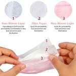 Wecolor 100 Pcs Pink Disposable 3 Ply Masks