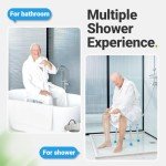 Adjustable Heavy-Duty Shower Stool for All Users