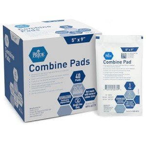 MED PRIDE Sterile ABD Combine Pads - 40 Pack