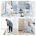 Adjustable Heavy-Duty Shower Stool for All Users