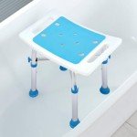 Adjustable Heavy-Duty Shower Stool for All Users