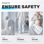 GreenChief Adjustable Rotating Shower Stool with Grab Bar