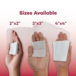 Dealmed 4" x 4" Absorbent Surgical Sponges, 200 Count