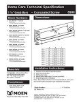 Moen 18" Stainless Steel SecureMount Grab Bar