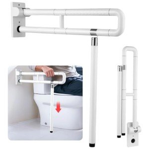 Wall Mounted Folding Toilet Safety Grab Bar