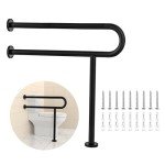 Matte Black 31.3-Inch Toilet Grab Bar