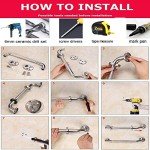 16-Inch Brushed Nickel Shower Grab Bar - 2 Pack