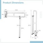 Wall Mounted Folding Toilet Safety Grab Bar