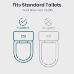 Raised Toilet Seat with Handles for Seniors