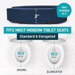 Lunderg Toilet Seat Riser for Seniors - 3" Elevation