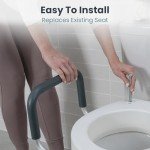 Raised Toilet Seat with Handles for Seniors