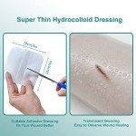 Hydrocolloid Adhesive Bandage Patches, Box of 10