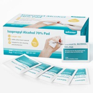 Isopropyl Alcohol 70% Pads - 200 Individually Wrapped
