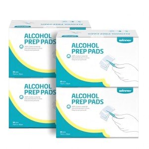 Large Alcohol Prep Pads – 200 Count Isopropyl Wipes